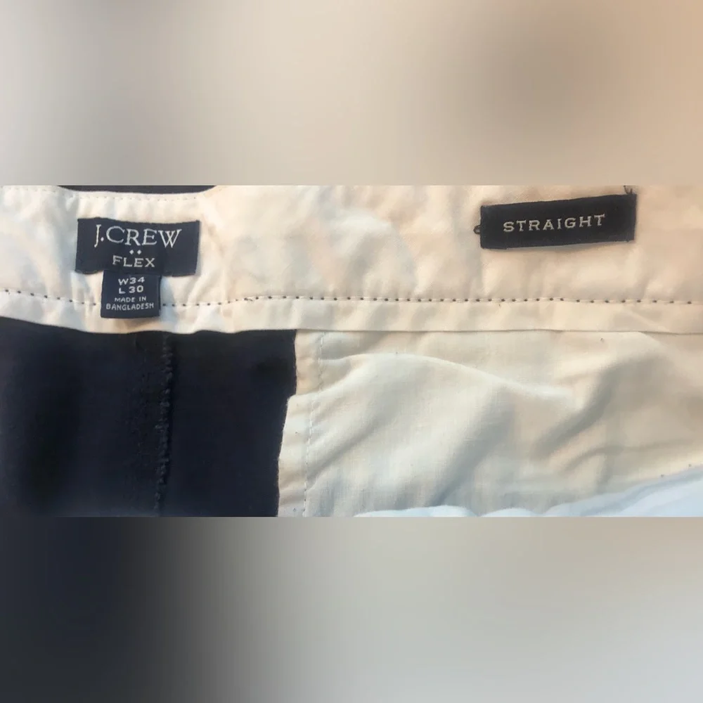 Men's J Crew Classic Navy Chino Pants